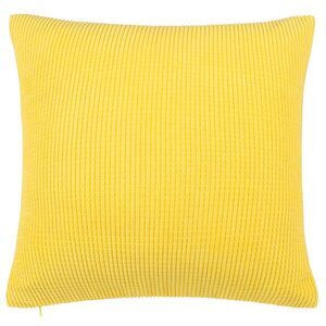 Corduroy Corn Striped Throw Pillow Cover Cushion Cover 20" x 20" Yellow